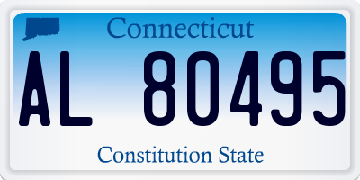CT license plate AL80495