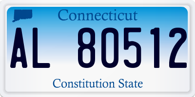 CT license plate AL80512