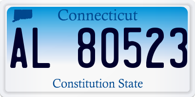 CT license plate AL80523