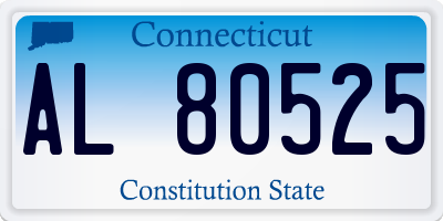 CT license plate AL80525