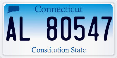 CT license plate AL80547