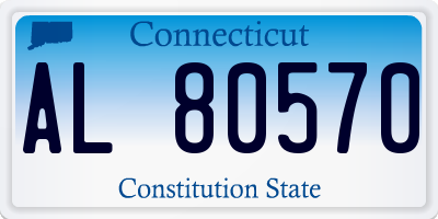CT license plate AL80570