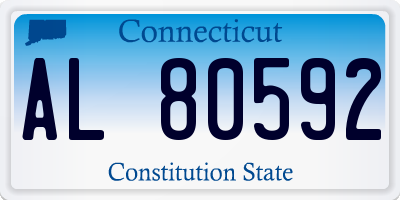 CT license plate AL80592
