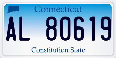 CT license plate AL80619
