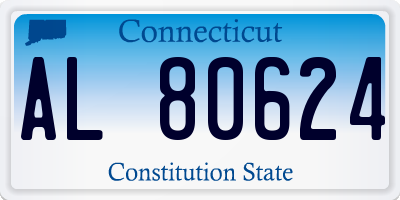 CT license plate AL80624