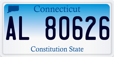CT license plate AL80626