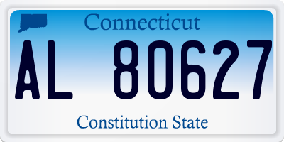 CT license plate AL80627