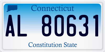 CT license plate AL80631