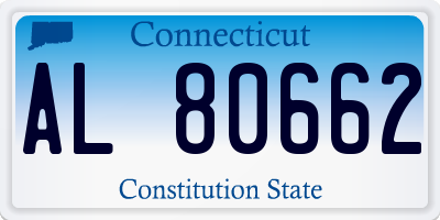 CT license plate AL80662