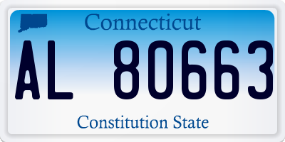 CT license plate AL80663