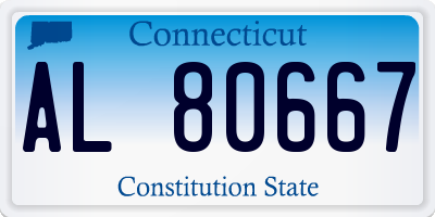 CT license plate AL80667