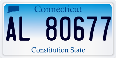 CT license plate AL80677