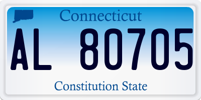 CT license plate AL80705