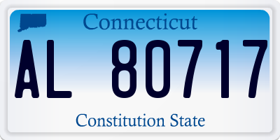 CT license plate AL80717