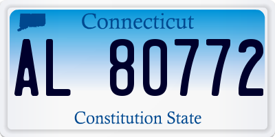 CT license plate AL80772