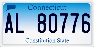 CT license plate AL80776