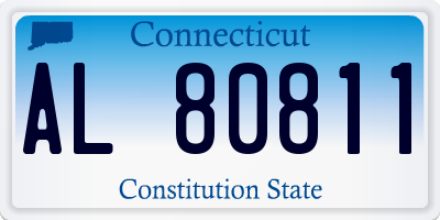 CT license plate AL80811