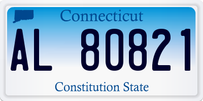 CT license plate AL80821