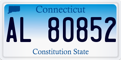 CT license plate AL80852