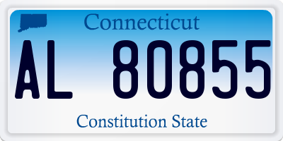 CT license plate AL80855