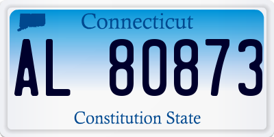 CT license plate AL80873