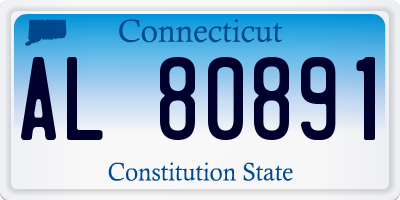 CT license plate AL80891