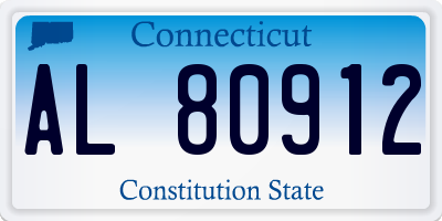 CT license plate AL80912