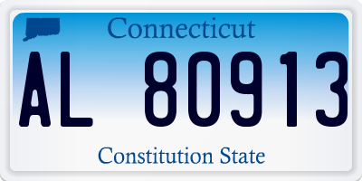 CT license plate AL80913