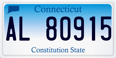 CT license plate AL80915