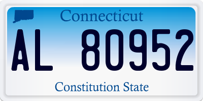 CT license plate AL80952