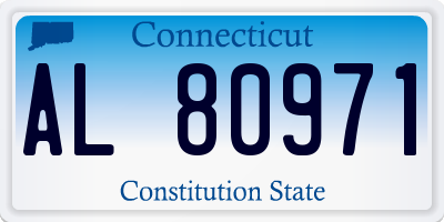 CT license plate AL80971