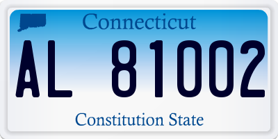 CT license plate AL81002