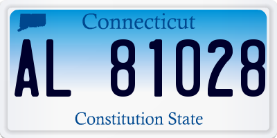 CT license plate AL81028