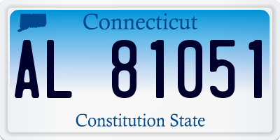 CT license plate AL81051