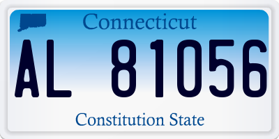CT license plate AL81056