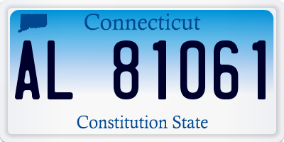 CT license plate AL81061