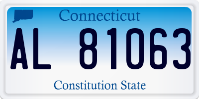 CT license plate AL81063