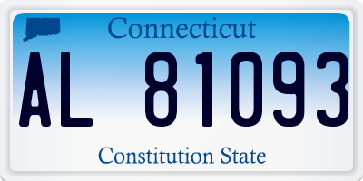 CT license plate AL81093