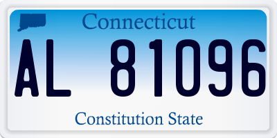 CT license plate AL81096
