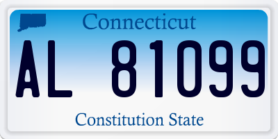 CT license plate AL81099