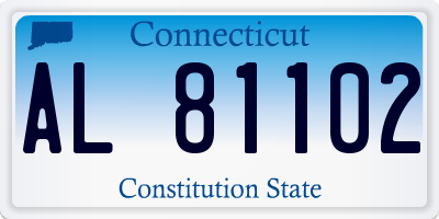 CT license plate AL81102