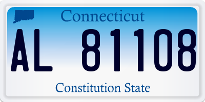 CT license plate AL81108