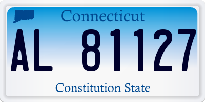 CT license plate AL81127