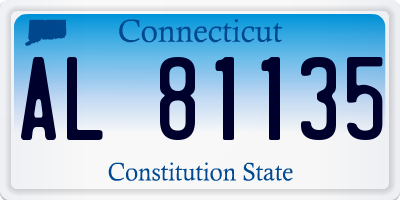 CT license plate AL81135