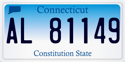 CT license plate AL81149