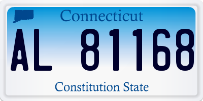 CT license plate AL81168