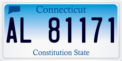 CT license plate AL81171