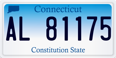 CT license plate AL81175