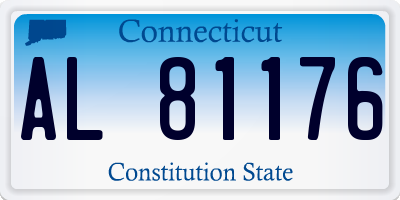 CT license plate AL81176