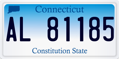 CT license plate AL81185
